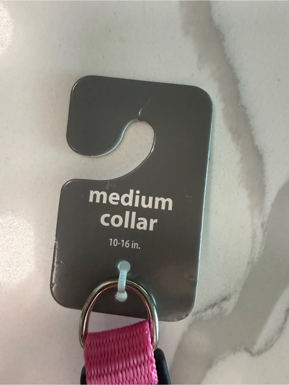 Stout Stuff Pet Dog Sturdy Solid Collar Pink Adjustable Medium 10-16 New